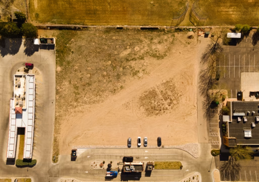 Vacant Lot For Sale-3350 23rd Ave, Evans, CO 80620-Aerial View directly over Property