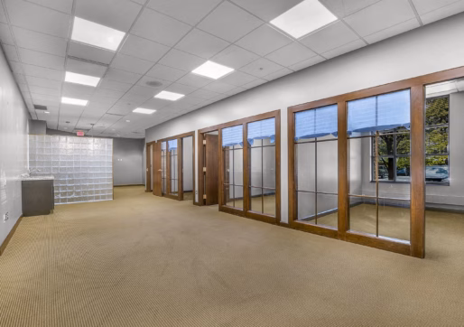 Suite 140 - Open work area with view of private offices.