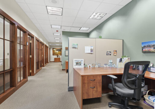 Office For Lease-1750 S Woodlands Village Blvd, Flagstaff, AZ - Hallway of Executive Offices