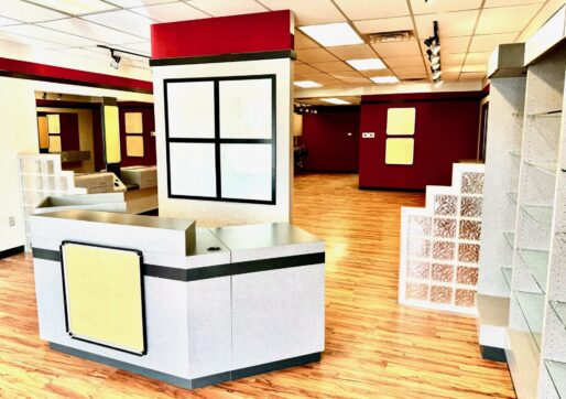 Retail Space For Lease-459 E Wonderview Ave, Unit D-3, Estes Park, CO - Reception Area and Shelving for Product Display