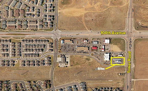 For Sale-1319 Tower Rd, Commerce City, CO 80022-Aerial of Property with Street Names