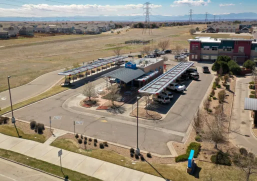 For Sale-1319 Tower Rd, Commerce City, CO 80022-Right Corner of Front of Property - Fast Food Restaurant