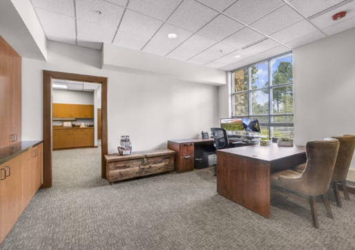 Suite 125 - Open Work Area with desk stations