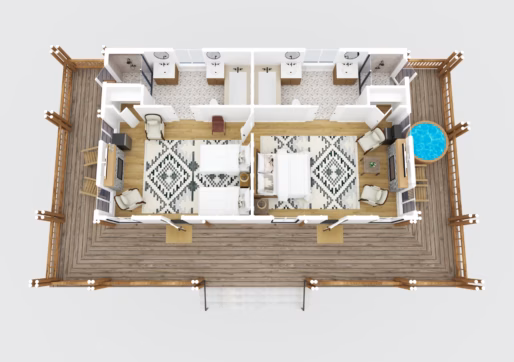 For Lease-15747 State Hwy 7, Lyons, CO-Floorplan-The Cabins