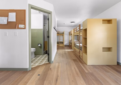 For Lease-15747 State Highway 7, Lyons, CO-The Main Lodge-Bedroom with bunk beds